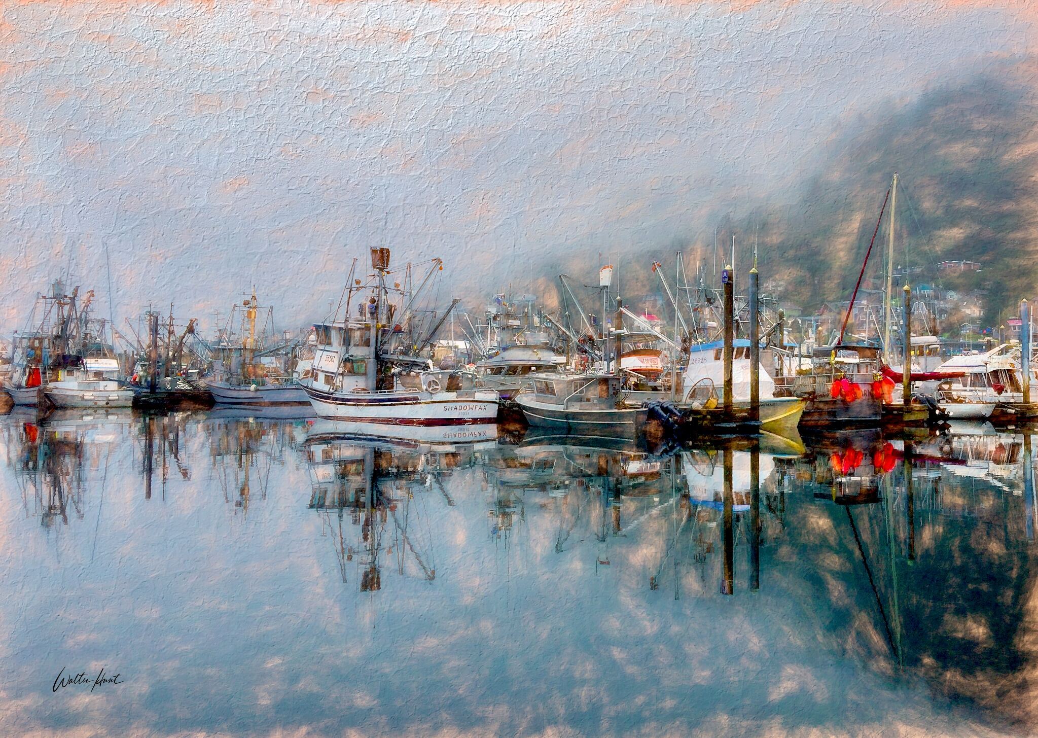 Harbor in the Mist